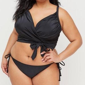 Swim by Cacique Wrap Longline Bikini Top Sz 42D